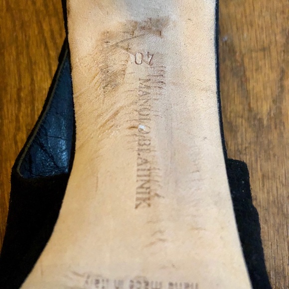 Manolo Blahnik Mazhamar heels / open toe booties - Picture 5 of 6